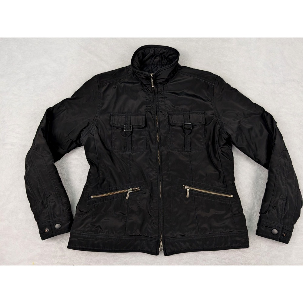 Eddie‎ Bauer WeatherEdge Jacket Women's Size L Black Full Zip Poly/Nylon Pockets